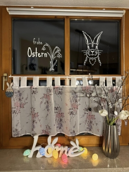 Fensterbild-Vorlage "Frohe Ostern - Hase" PDF