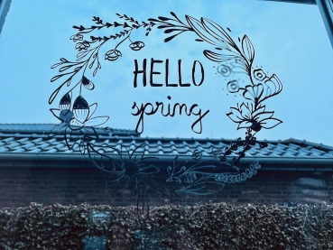 Fensterbild-Vorlage "HELLO spring" PDF