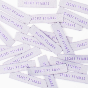 Label-Set "SECRET PYJAMAS" 8 Stück