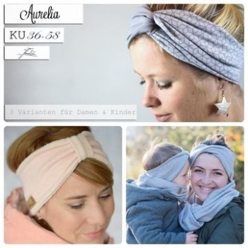 eBook "Aurelia" Stirnband/Haarband/Ohrwärmer KU 36-58 Schnittmuster & Nähanleitung