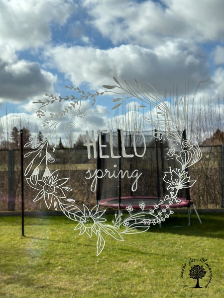 Fensterbild-Vorlage "HELLO spring" PDF