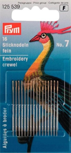 Prym Crewelnadeln ST 7 0,70 x 38 mm silberfarbig/goldfarbig