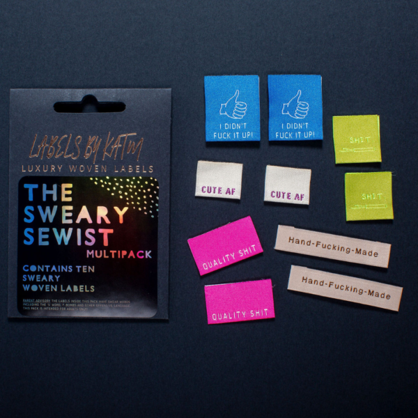 Label-Set “THE SWEARY SEWIST" 10 Stück