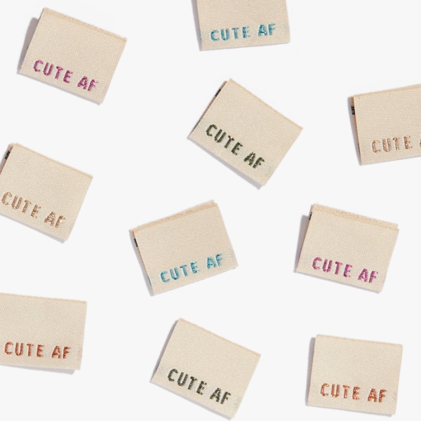 Label-Set “CUTE AF" 10 Stück